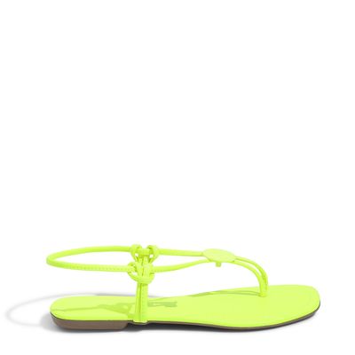 Rasteira Thong Geométrica Verde