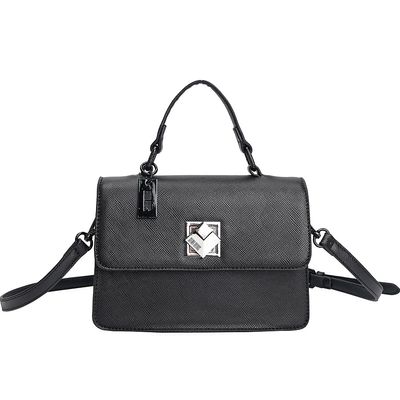 Bolsa Risco Cubo Giratório Preta