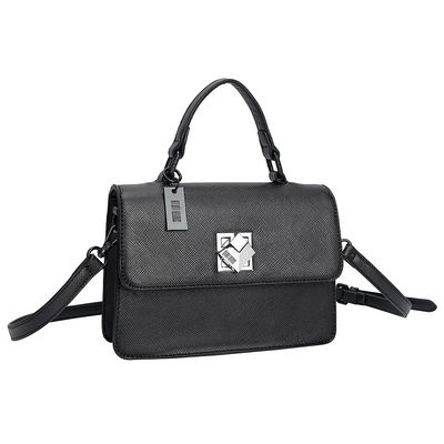 Bolsa Risco Cubo Giratório Preta
