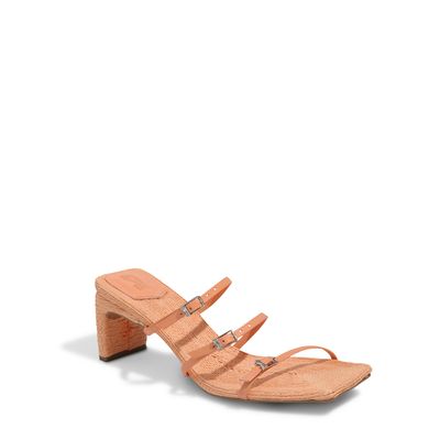 Mule Tramada Fivela Laranja