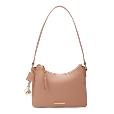 Bolsa Meia Lua Média Nude Rosado