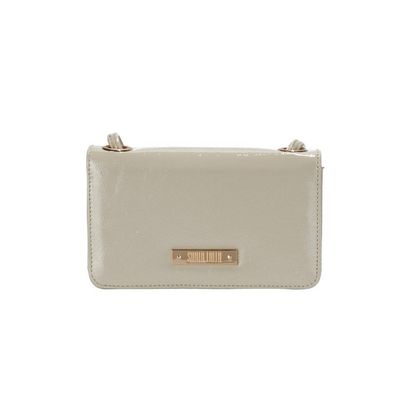 Carteira Verniz Alça Off White