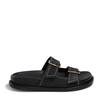 Rasteira Napa Confort Preto