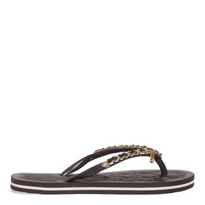 Chinelo Flip Flop Napa Madri Marrom Escuro