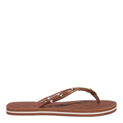 Chinelo Flip Flop Spike Napa Soft Caramelo