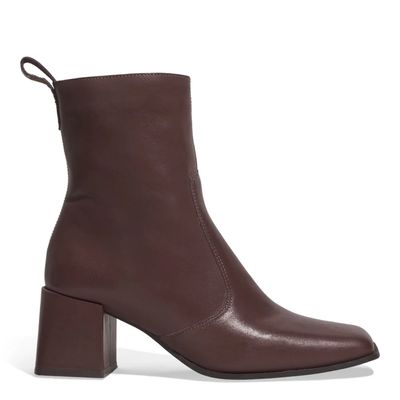 Bota Couro Cano Médio Marrom Salto Grosso