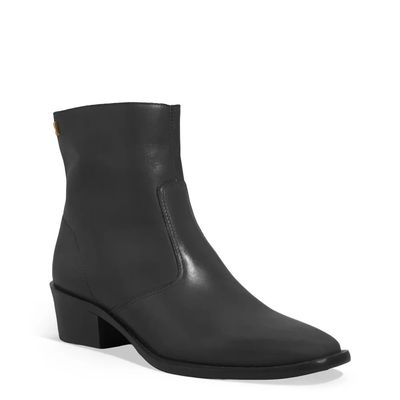 Bota Couro Nobre Cano Baixo Preto