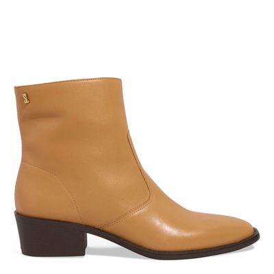 Bota Couro Nobre Cano Baixo Marrom