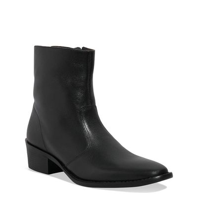 Bota Couro Floater Cano Médio Preta