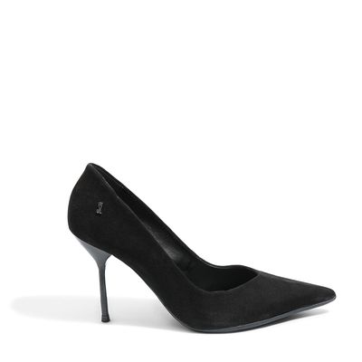 Scarpin Camurça Cabra Preto