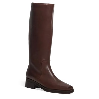 Bota Montaria Couro Marrom Cocoa Cano Alto