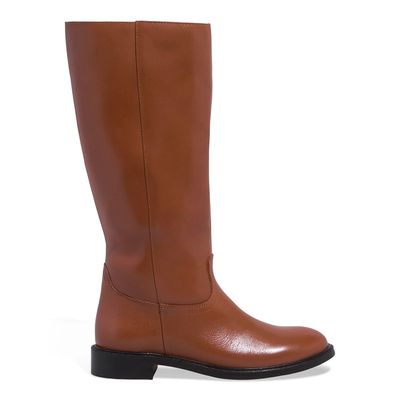 Bota Couro Confort Montaria Marrom