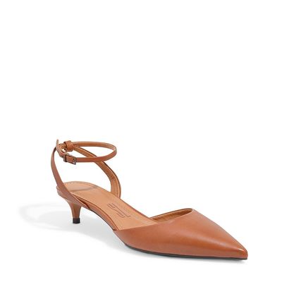 Scarpin Napa Confort Marrom Rust
