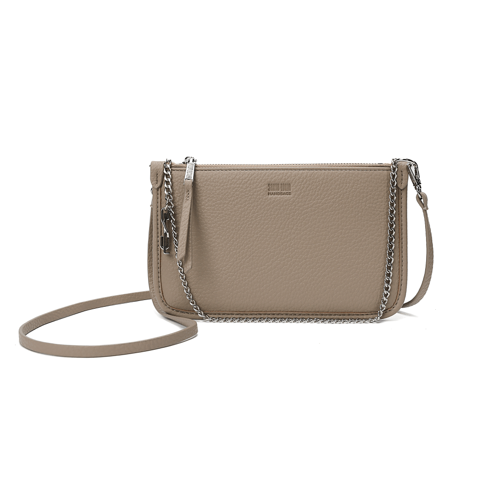 Small Package / 紫陽花＜CD＞　08250521H01T Bolsa Clutch Floater Bege Alça Transversal - Santa Lolla