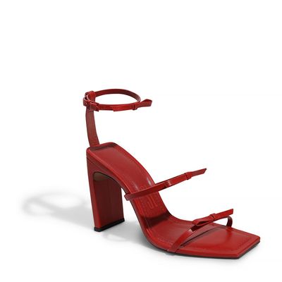 Sandália Napa Confort Vermelho Chilli