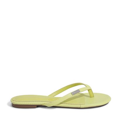 Rasteira Lizard Verde Lemon