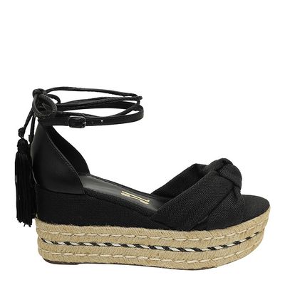 Espadrille Linho Gaudí Preto