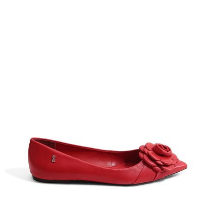 Sapatilha Couro Pelica Premium Vermelho Chilli