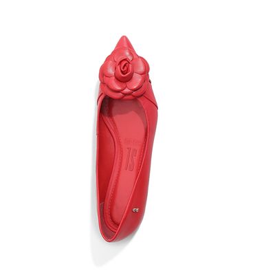 Sapatilha Couro Pelica Premium Vermelho Chilli