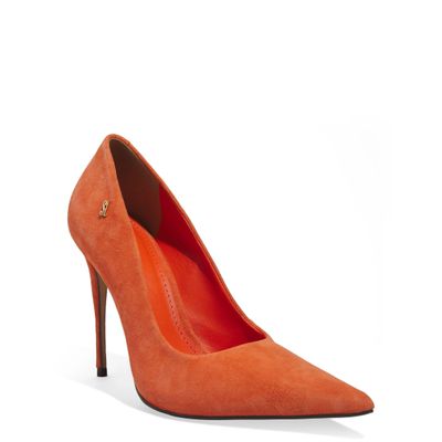Scarpin Couro Camurça Premium Pomelo