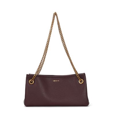 Bolsa Floater Roxo Berry Alça De Ombro Corrente