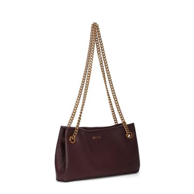 Bolsa Floater Roxo Berry Alça De Ombro Corrente