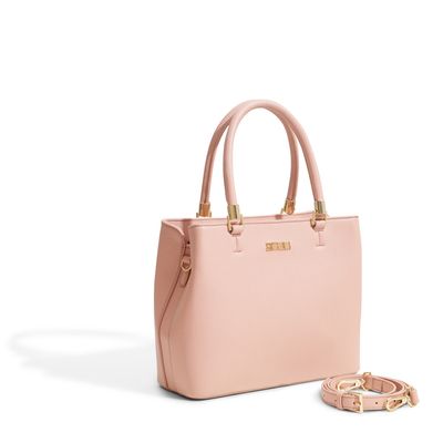 Bolsa Couro Floater Nude Rosado