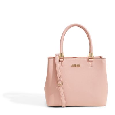 Bolsa Couro Floater Nude Rosado