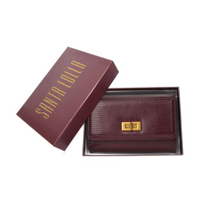 Bolsa Carteira Transversal Lizard Roxo Berry