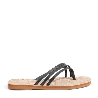 Rasteira Napa Santorine Preto
