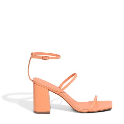 Sandália Couro Pelica Soft Hot Laranja Peach 2