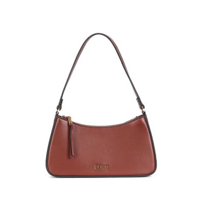 Bolsa Baguete Soft Marrom Terracota Alça De Ombro