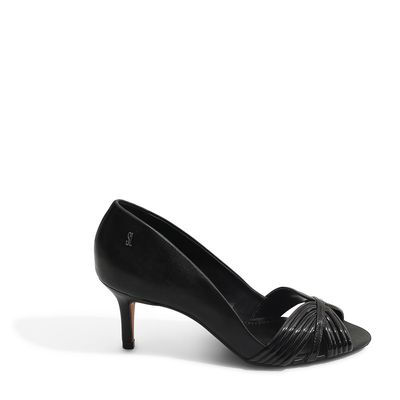 Peep Toe Napa Santorine Preto