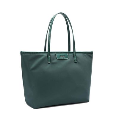 Bolsa Shopper Nylon Verde Alça De Ombro