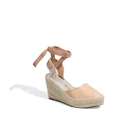 Espadrille Couro Nobre Soft Nude Rosado