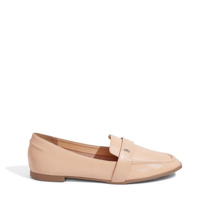 Mocassim Couro Nobre Soft Nude Rosado