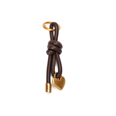 Chaveiro Coração Soft Marrom Dark
