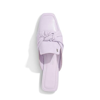 Mule Couro Nobre Soft Lavanda