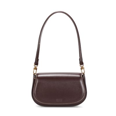 Bolsa Pequena Soft Marrom Dark Alça De Ombro