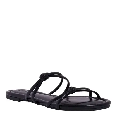 Rasteira Nó Napa Madri Preta