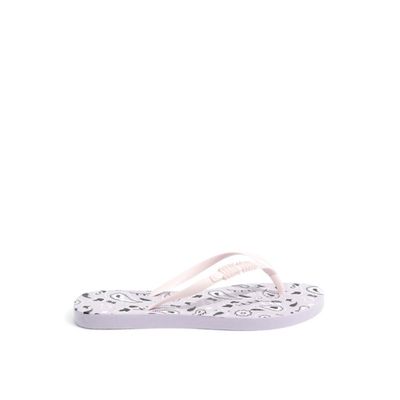 Flip Flop Infantil Lavanda Borracha Salto Flat