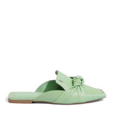 Mule Couro Nobre Soft Jade