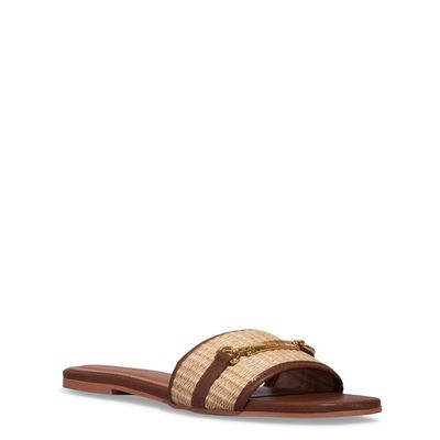 Rasteira Bico Quadrado Napa Soft Marrom