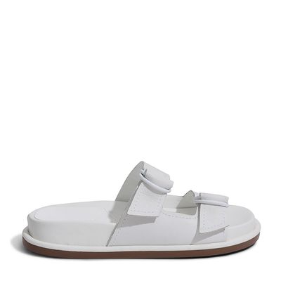 Rasteira Couro Pelica Soft Branco