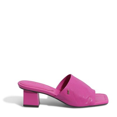 Mule Couro Nobre Soft Magenta