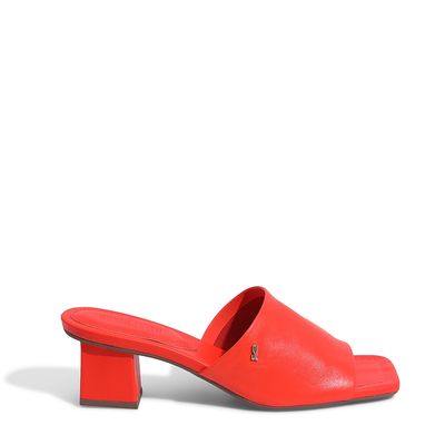 Mule Couro Nobre Soft Flame