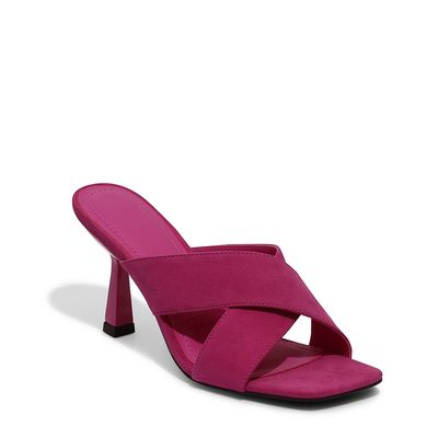 Sandália Couro Camurça Premium Magenta