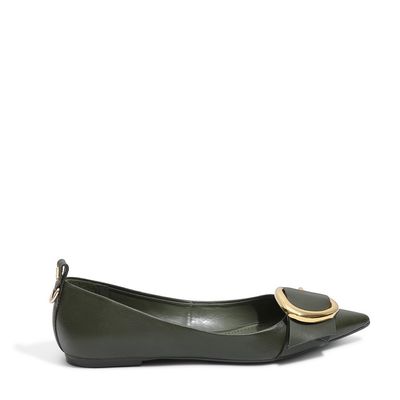 Sapatilha Napa Confort Verde Militar