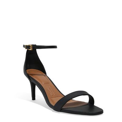 Sandália Napa Soft Salto Fino Preta