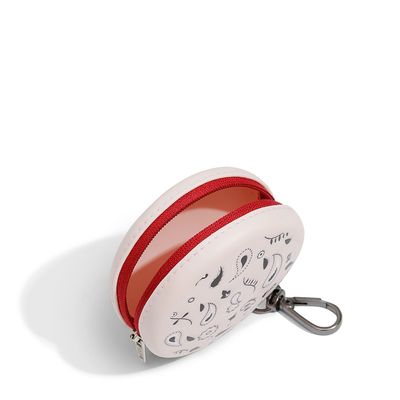 Chaveiro Porta Moedas Borracha Rosa Claro